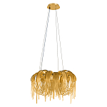 Люстра подвесная круглая с изогнутыми металлическими дугами и ниспадающими цепочками 65 см Atlantis Chain варинант исполнения - 2 | Loft Concept в Брянске