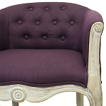 Кресло низкое в стиле прованс Louis French Armchair violet flax варинант исполнения - 3 | Loft Concept в Брянске
