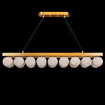 Люстра линейная прямоугольная с сферическими плафонами Phased Spheres варинант исполнения - 1 | Loft Concept в Брянске