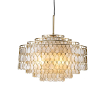 Люстра многоярусная с декором из натуральной морской ракушки Iridescent Light варинант исполнения - 1 | Loft Concept в Брянске
