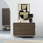 Платяной шкаф из серого дуба Sawada Gray Oak Wardrobe варинант исполнения - 8 | Loft Concept в Брянске