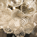 Люстра подвесная с рифлёными стеклянными шарами в форме воздушного облака Berries Chandelier варинант исполнения - 3 | Loft Concept в Брянске