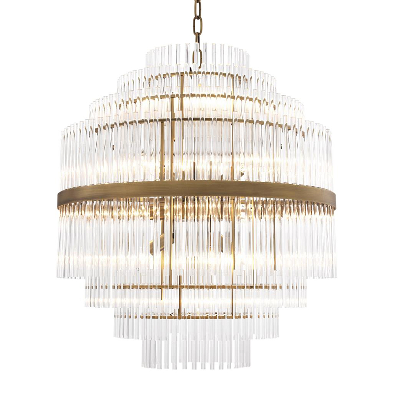 Люстра Chandelier East Латунь Античная полированная Прозрачный (Transparent) Люстра Chandelier East Латунь Античная полированная Прозрачный (Transparent) в Брянске | Loft Concept