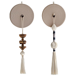 Аксессуар на стену диск из нитей Wall Decor White Thread Disc  варинант исполнения - 5 | Loft Concept в Брянске