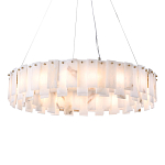 Люстра круглая декорированная натуральным камнем Stone Interior Accent варинант исполнения - 1 | Loft Concept в Брянске