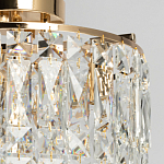 Потолочный светильник круглый с прозрачными подвесками Lunet варинант исполнения - 3 | Loft Concept в Брянске