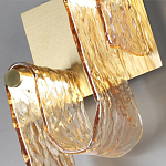 Бра волнистой формы из фактурного стекла Wave варинант исполнения - 8 | Loft Concept в Брянске