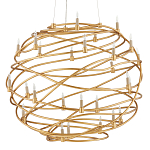 Люстра золотая в форме спирали Fancy Pattern варинант исполнения - 3 | Loft Concept в Брянске