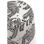 Пуф Wakonda с Круглыми ножками Черно-Белый орнамент варинант исполнения - 4 | Loft Concept в Брянске