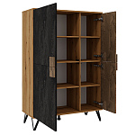 Шкаф двухдверный с 2-мя отделами с полками Stone Effect варинант исполнения - 3 | Loft Concept в Брянске