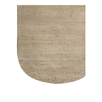 Столик кофейный кремового цвета с овальной столешницей и круглым основанием Cream Dalmen Table варинант исполнения - 4 | Loft Concept в Брянске