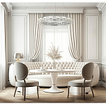 Люстра кольцевая с текстурной огранкой Reflection of Reality варинант исполнения - 5 | Loft Concept в Брянске