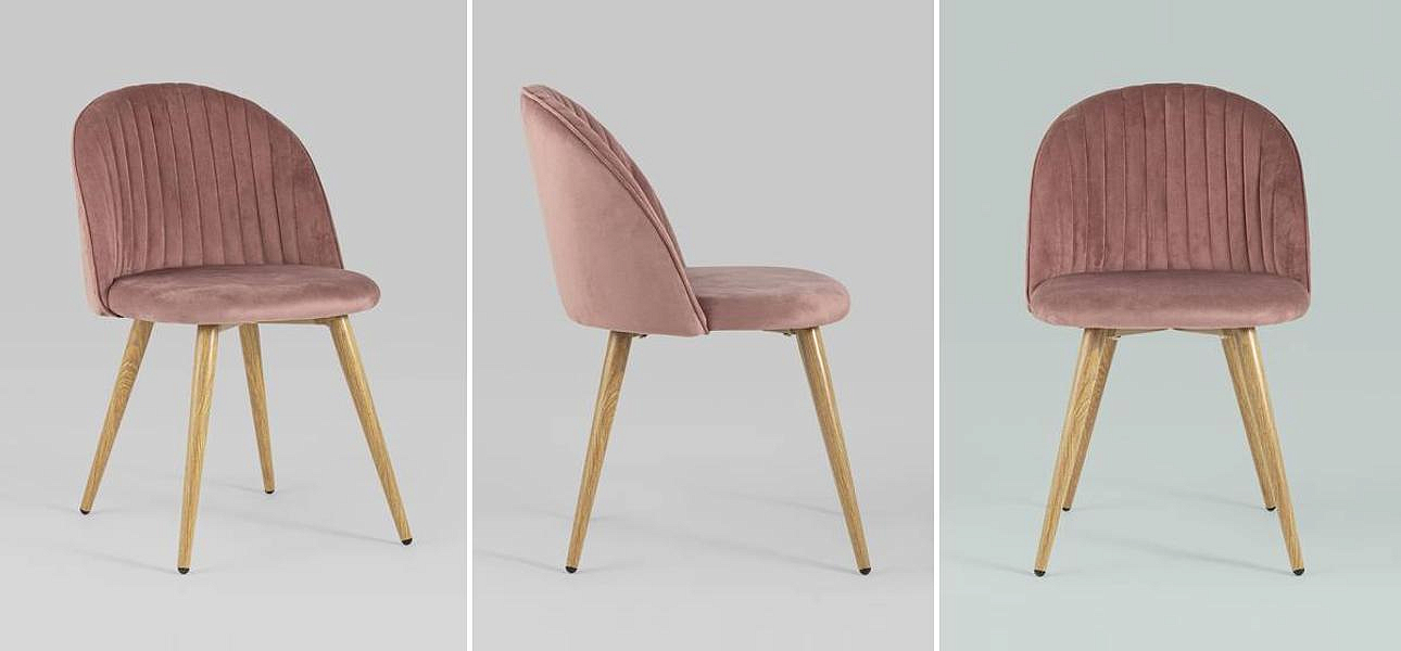 Стул Miruna Chair Пыльно-Розовый Велюр Стул Miruna Chair Пыльно-Розовый Велюр - Loft-Concept в Брянске