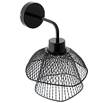 Бра с сетчатым металлическим абажуром Black Mesh Lampshade варинант исполнения - 3 | Loft Concept в Брянске