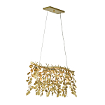 Люстра золотая с декором в виде веток эвкалипта Eucalyptus Branches варинант исполнения - 2 | Loft Concept в Брянске