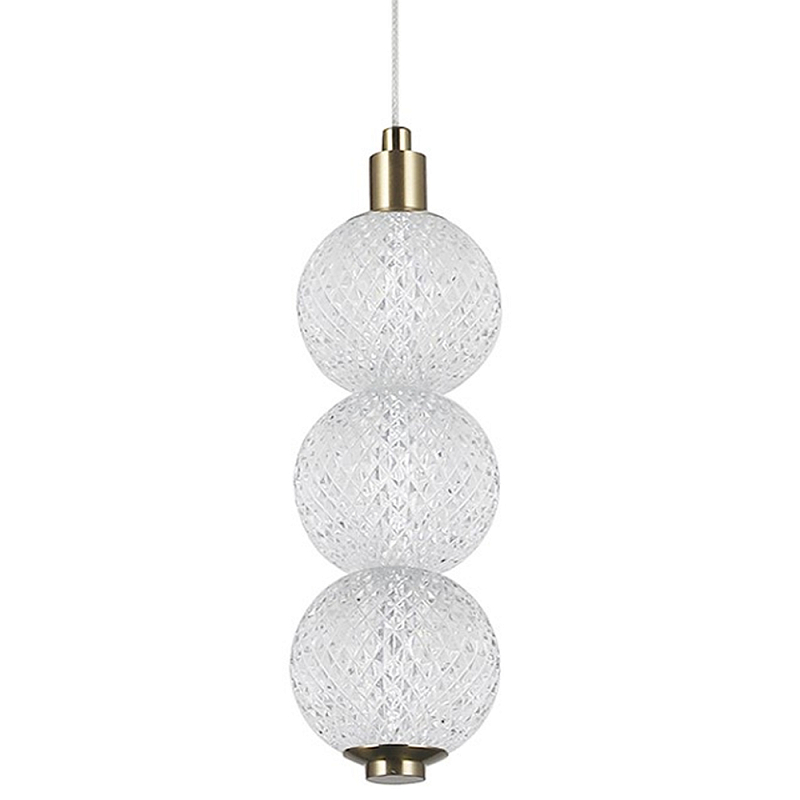 Подвесной светодиодный светильник Crystal Globule Hanging Lamp Прозрачный Бронза Подвесной светодиодный светильник Crystal Globule Hanging Lamp Прозрачный Бронза в Брянске | Loft Concept