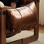 Кресло-диван кожаное на деревянном каркасе Medieval Furniture варинант исполнения - 4 | Loft Concept в Брянске