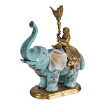 Подсвечник в виде слона из фарфора с бронзовыми элементами Elephant in the Garden of Eden варинант исполнения - 2 | Loft Concept в Брянске