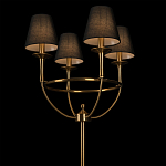 Торшер с металлическим основанием бронзового цвета с черными конусовидными абажурами Dignity варинант исполнения - 4 | Loft Concept в Брянске