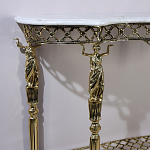 Консоль бронзовая с мраморной столешницей Bronze Console варинант исполнения - 2 | Loft Concept в Брянске