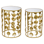 Набор из двух столов из металла Brass Symphony Moon варинант исполнения - 1 | Loft Concept в Брянске