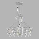 Люстра подвесная из металла с хрустальными прозрачными подвесками Quasar 81 варинант исполнения - 10 | Loft Concept в Брянске