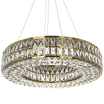 Круглая люстра с хрустальным декором Langlais Crystal Brass Chandelier варинант исполнения - 1 | Loft Concept в Брянске