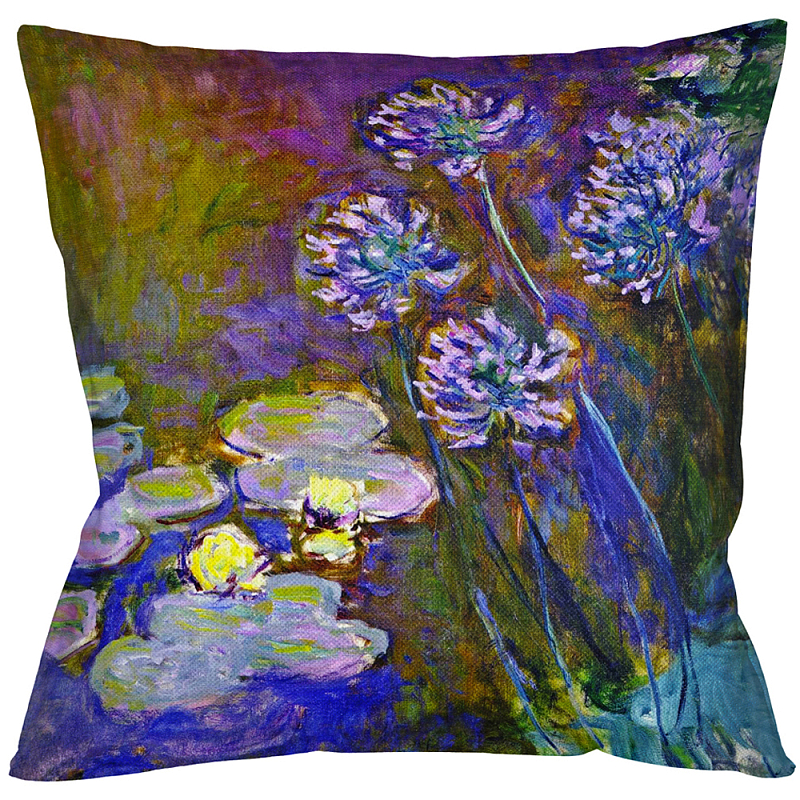 Подушка декоративная Цветы Impressionism in Art Мульти Бежевый в Брянске | Loft Concept 