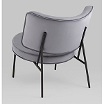 Мини-кресло District Lounge велюр серый варинант исполнения - 3 | Loft Concept в Брянске