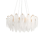 Люстра Mont Saint-Michel Золотая с Рельефным Стеклом варинант исполнения - 4 | Loft Concept в Брянске