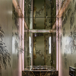 Обои ручная роспись Silk Tree Original colourway on White Metal gilded paper варинант исполнения - 1 | Loft Concept в Брянске