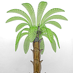 Торшер Glass Decorated Palm Floor Lamp Green Листья Пальмы  варинант исполнения - 1 | Loft Concept в Брянске