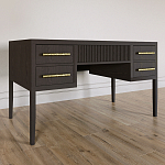 Большой Рабочий стол Primo с 5 выдвижными ящиками Темный орех варинант исполнения - 2 | Loft Concept в Брянске