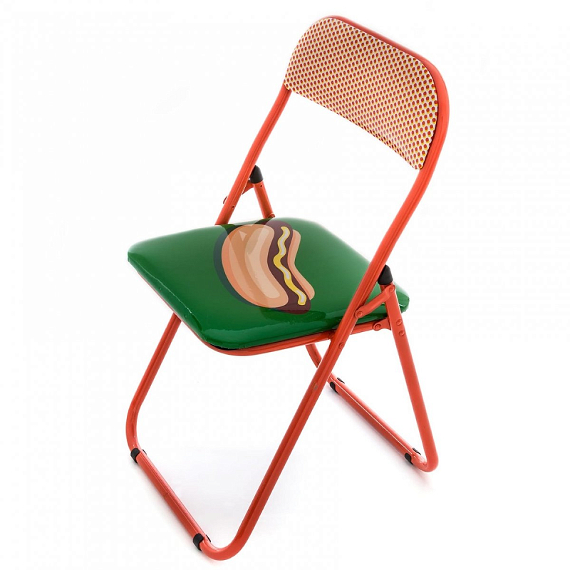 Стул Seletti Folding Chair Hot Dog Мульти Красный Стул Seletti Folding Chair Hot Dog Мульти Красный в Брянске | Loft Concept