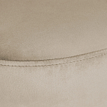 Банкетка овальная бежевый велюр на 4-х металлических ножках черного цвета SANJAY варинант исполнения - 5 | Loft Concept в Брянске