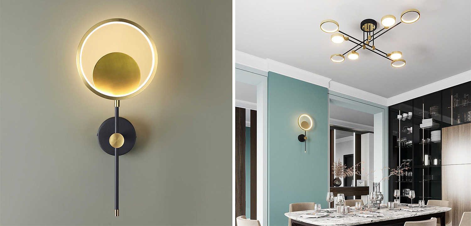 Бра Bendik Gold Ring Wall lamp B Бра Bendik Gold Ring Wall lamp B - Loft-Concept в Брянске