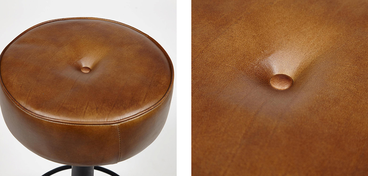Барный стул Industrial leather bar stool Барный стул Industrial leather bar stool - Loft-Concept в Брянске