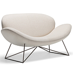 Дизайнерский двухместный диван Gio Ponti D.157.6  - DUE FOGLIE Sofa варинант исполнения - 7 | Loft Concept в Брянске