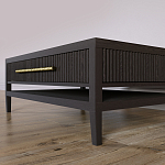 Кофейный стол Primo с двумя ящиками Темный орех варинант исполнения - 4 | Loft Concept в Брянске