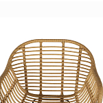 Стул барный с ротанговым плетением Half Bar Chair with Wicker с подлокотниками варинант исполнения - 6 | Loft Concept в Брянске