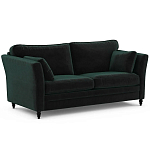 Диван с обивкой из велюра зеленый Gibbs Dark Green Sofa варинант исполнения - 2 | Loft Concept в Брянске