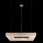 Люстра с квадратным каменным плафоном Calcite Square Light варинант исполнения - 2 | Loft Concept в Брянске