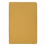 Плед из шерсти цвета охры с бахарамой Waffle Comfort варинант исполнения - 1 | Loft Concept в Брянске