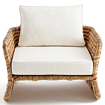 Кресло из плетеного гиацинта Gardner Wicker Armchair варинант исполнения - 2 | Loft Concept в Брянске