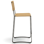 Дизайнерский стул с каркасом из металла с плетеными сиденьем и спинкой GREEN POINT Chair варинант исполнения - 14 | Loft Concept в Брянске