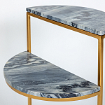 Кофейный столик с подстольем из металла Halves варинант исполнения - 4 | Loft Concept в Брянске