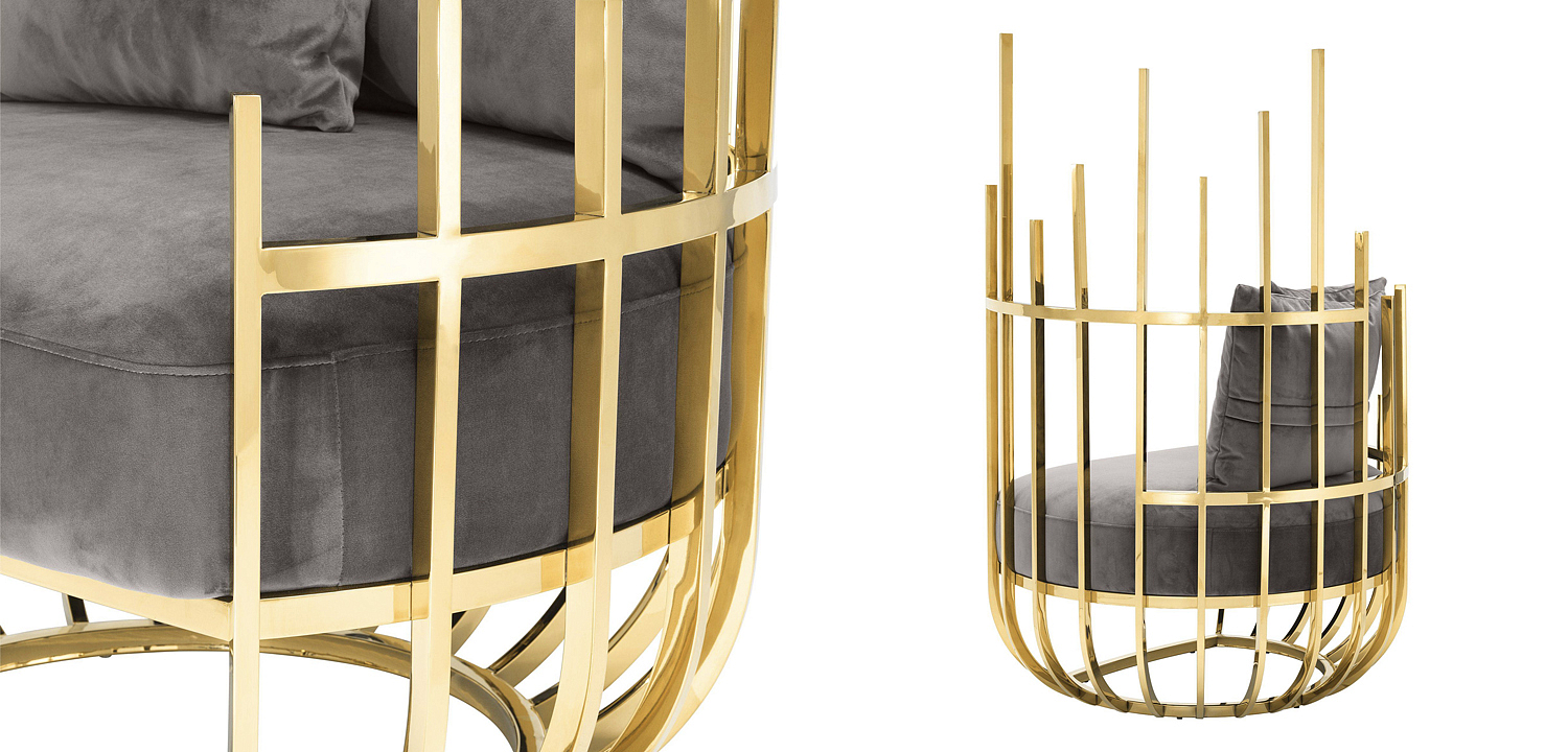 Кресло Eichholtz Chair Santorini Right Кресло Eichholtz Chair Santorini Right - Loft-Concept в Брянске