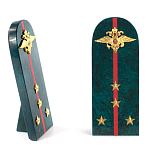 Сувенир Погон МВД из натурального камня змеевик Souvenir Epaulets варинант исполнения - 4 | Loft Concept в Брянске