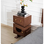 Тумбочка прикроватная с ящиком и дверцей Робот Robot Desk варинант исполнения - 4 | Loft Concept в Брянске