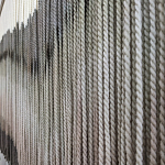 Пейзаж из нитей Макраме Wall decor Black and White Landscape варинант исполнения - 3 | Loft Concept в Брянске